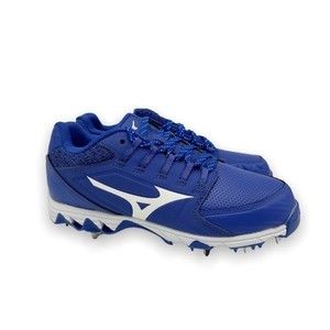 Mizuno Women 9-Spike Swift 6 Softball Cleats Royal Blue‎ White Model 320588.5200